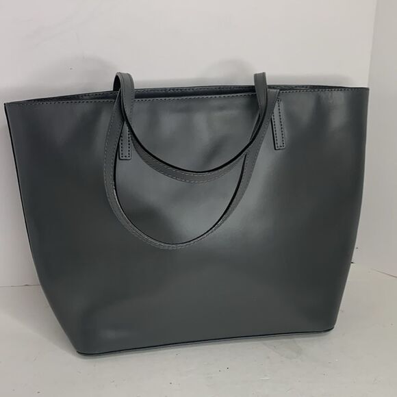 Kate Spade Sawyer Street smooth gray leather maxi tote NWOT - Picture 5 of 9